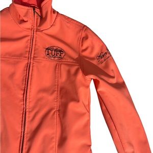 Coral Cowgirl Tuff Co. Jacket Never Give Up